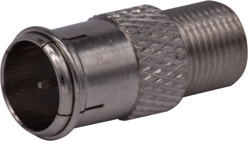 Quick Fit F Plug to F Female Adapter | Push Fit Coaxial F-Type Connector Coupler