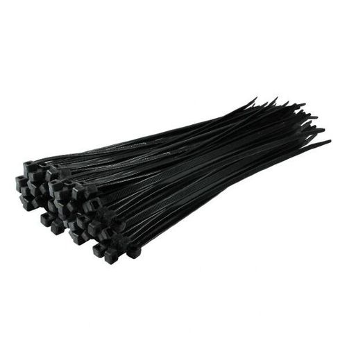 Heavy Duty Black Cable Ties 4.8mm | Strong Zip Ties for Cable Management