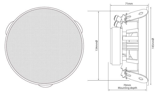 Adastra SL4 Slimline Ceiling Speaker 4" Pair