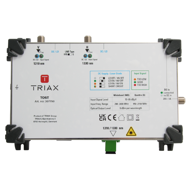 Triax TOST Optical Satellite Transmitter with AGC 307790