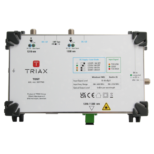 Triax TOST Optical Satellite Transmitter with AGC 307790