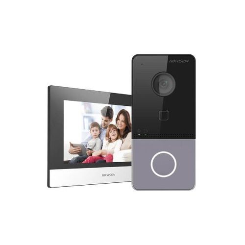Hikvision DS-KIS603-P Villa Door Station Kit | Video Intercom PoE 7-inch Screen