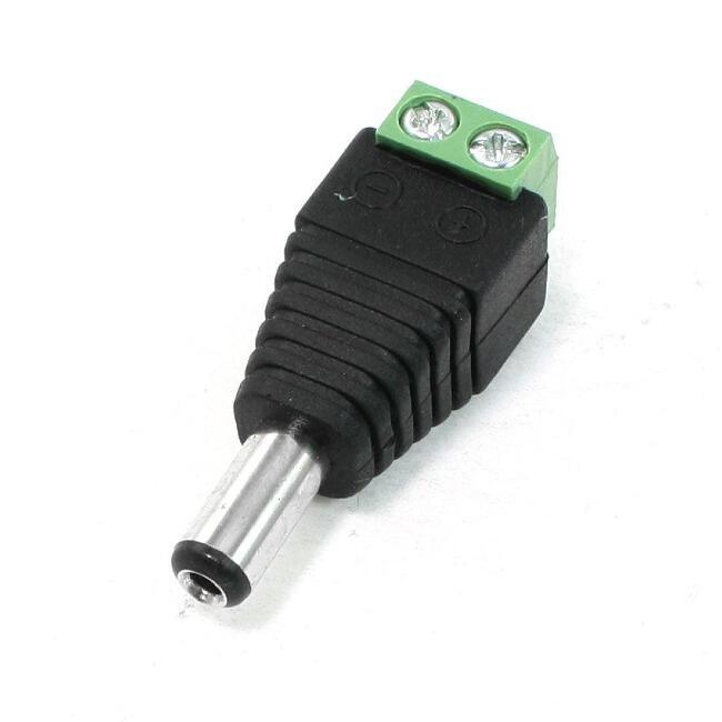 Male DC Connector 2.1mm with Screw Terminals