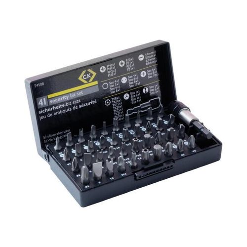 CK Tools Professional Security Bit Set S2 Alloy Steel