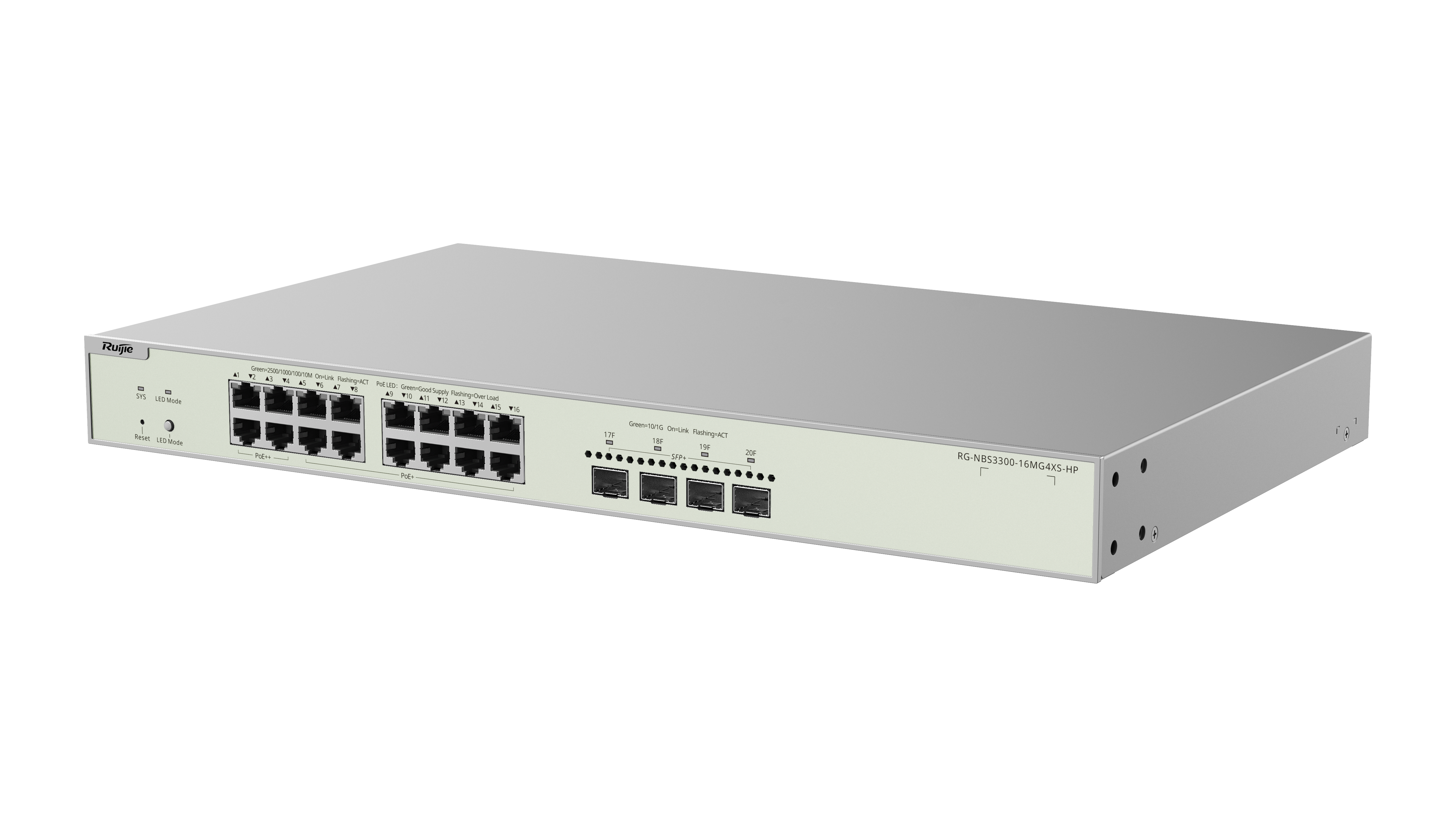 Ruijie Reyee RG-NBS3300-16MG4XS-HP 2.5G PoE++ Cloud Managed Switch
