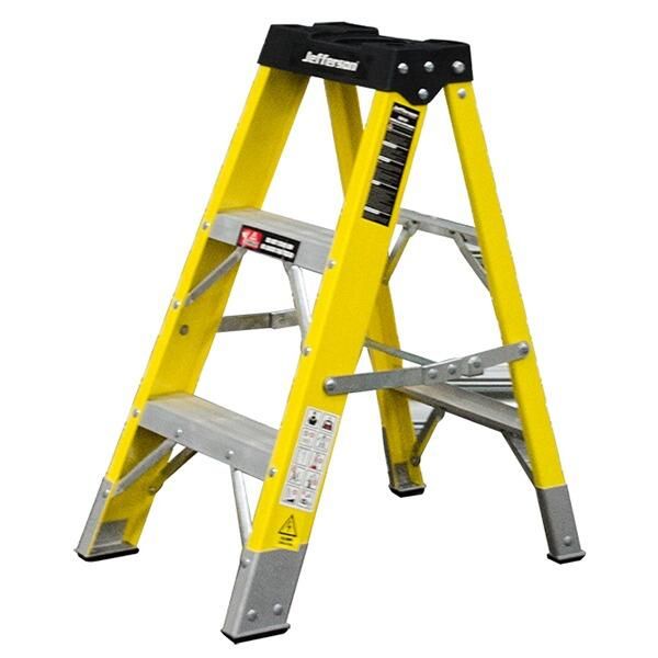 2+1 TREAD FIBREGLASS STEP LADDER JEFLADFGLS03