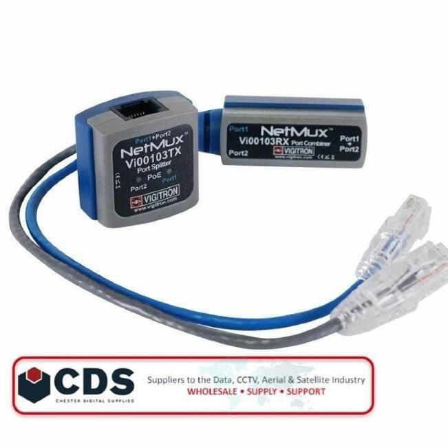 Vigitron NetMux Vi00103 PoE Splitter & Combiner – Network CCTV IP Camera Solution