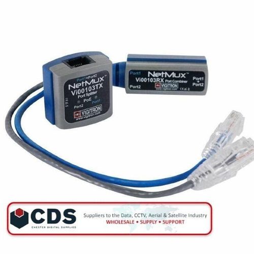 Vigitron NetMux Vi00103 PoE Splitter & Combiner – Network CCTV IP Camera Solution