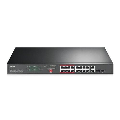 TP-Link TL-SL1218MP 16-Port PoE+ Rackmount Switch | 250W Surveillance Switch