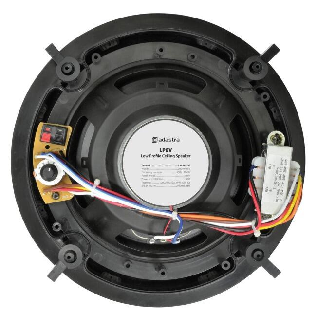 Adastra 2 Way Low Profile 100V Line Ceiling Speakers