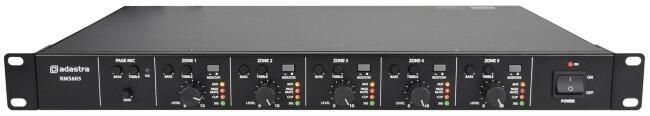 Adastra 1U 5-ZONE MIXER-AMPLIFIER 5 x 60W 953.152UK