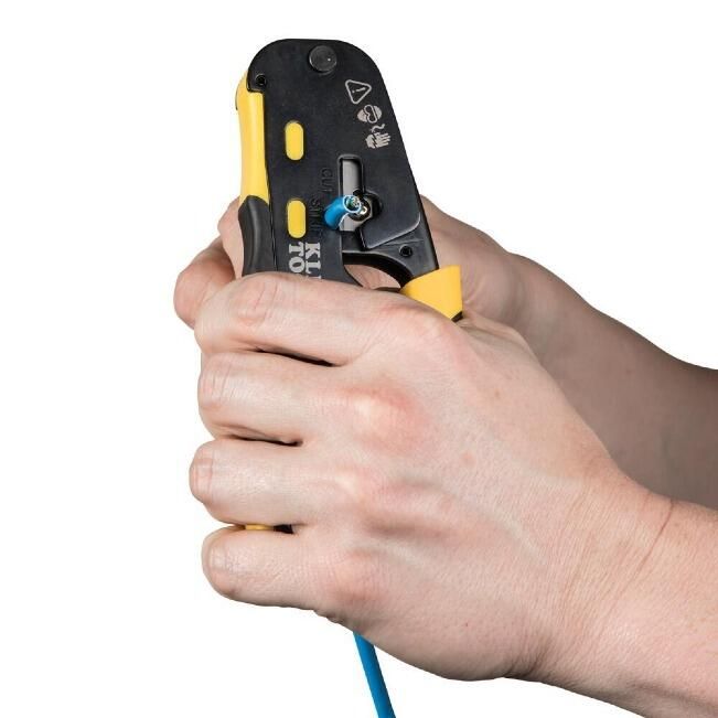 Klein RJ45 Ratcheting Cable Crimper/Stripper