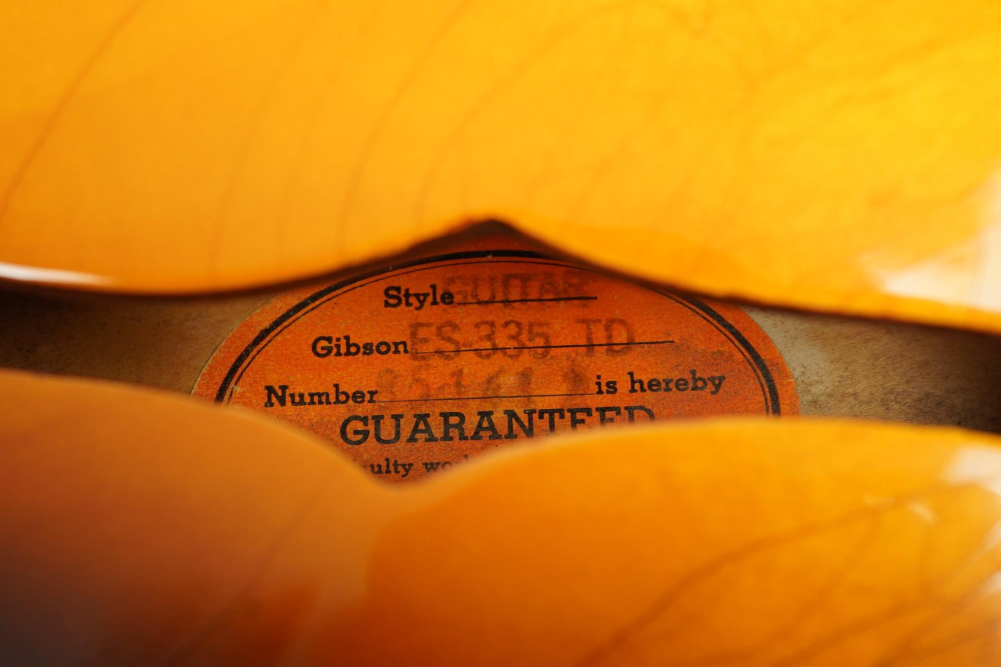 1966 Gibson ES-335 TD, Sunburst