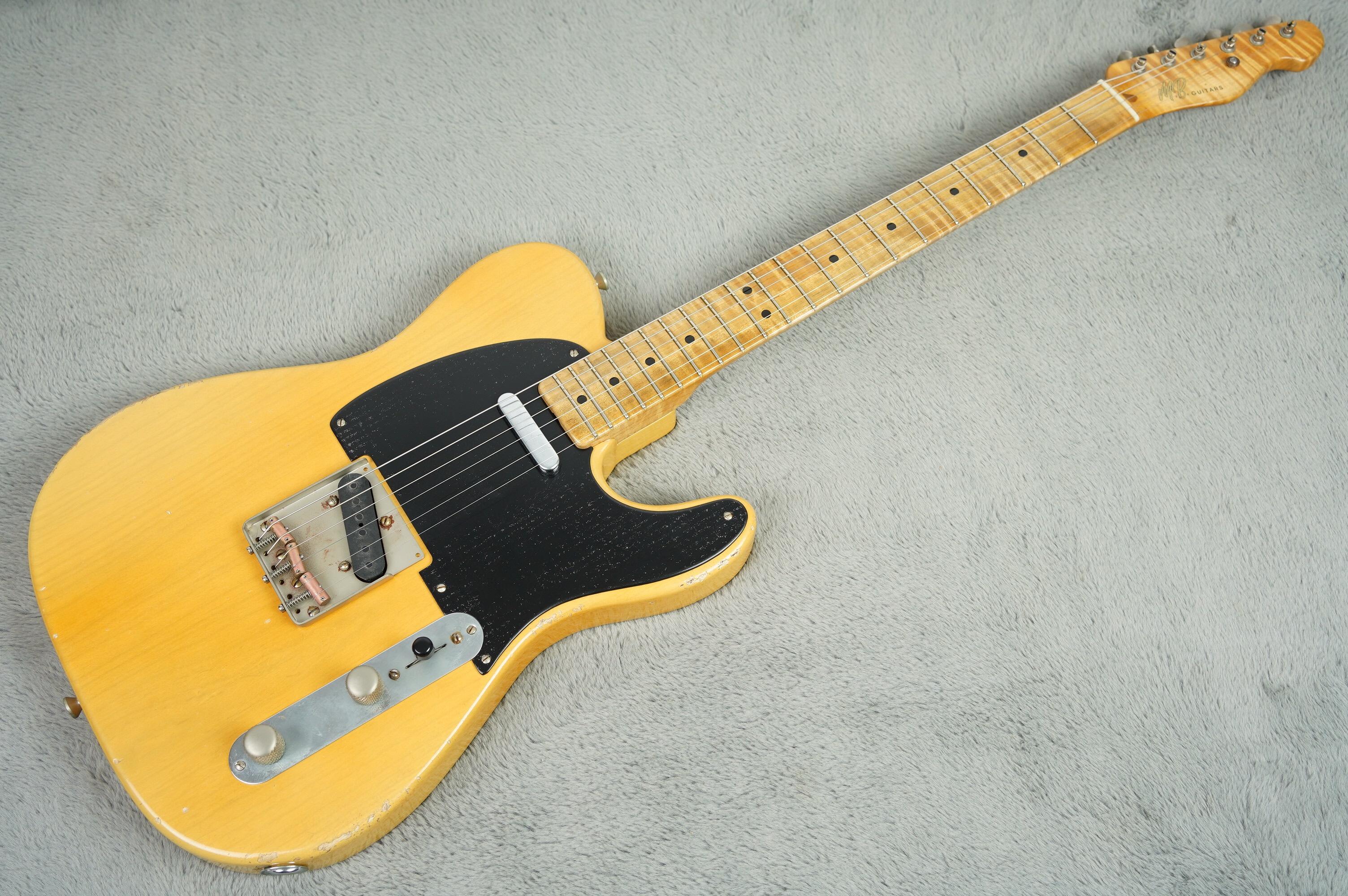 2022 MB Guitars 52-T Blackguard Butterscotch
