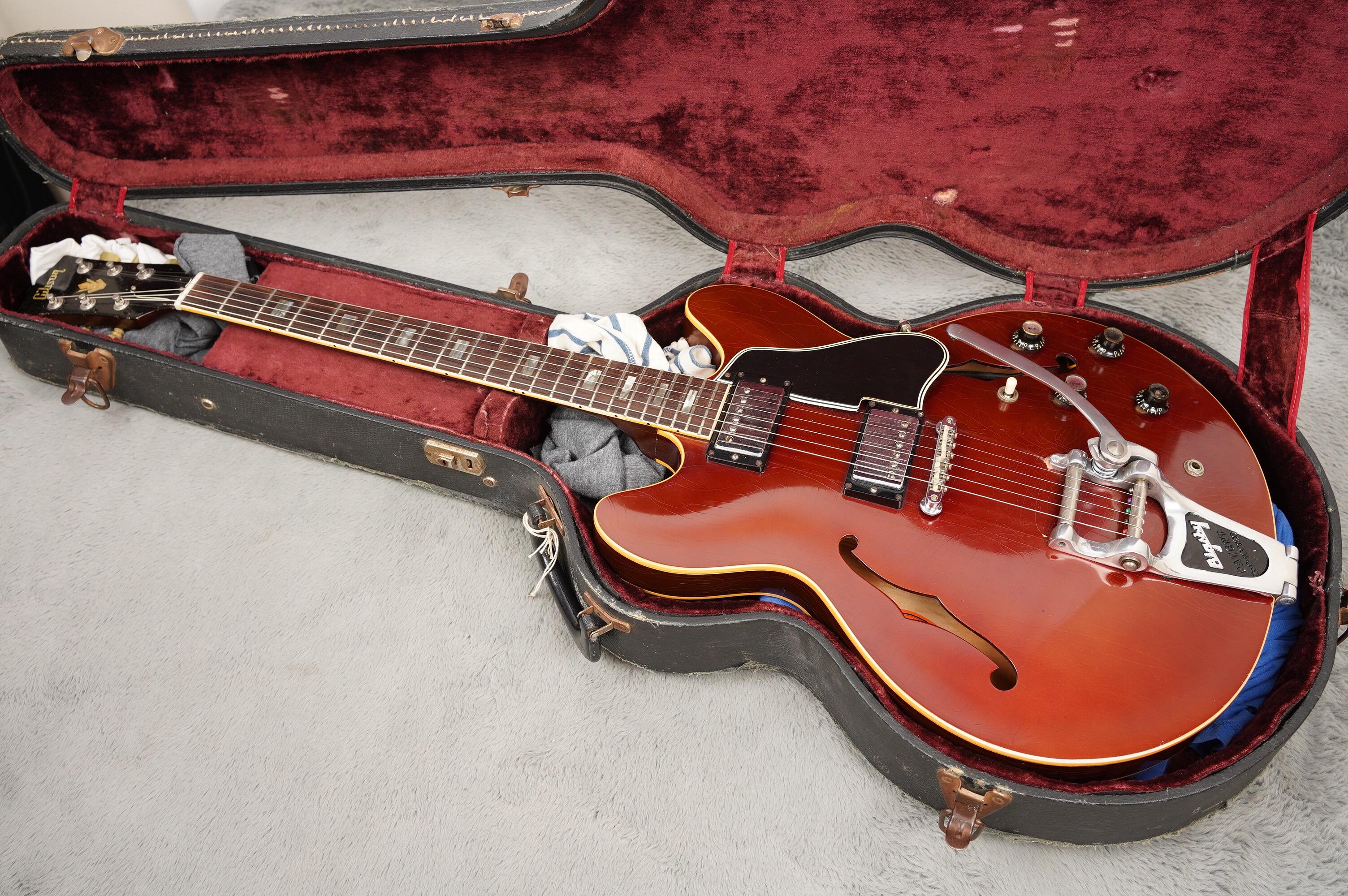 1966 Gibson ES-335 Bigsby, Sparkling Burgundy