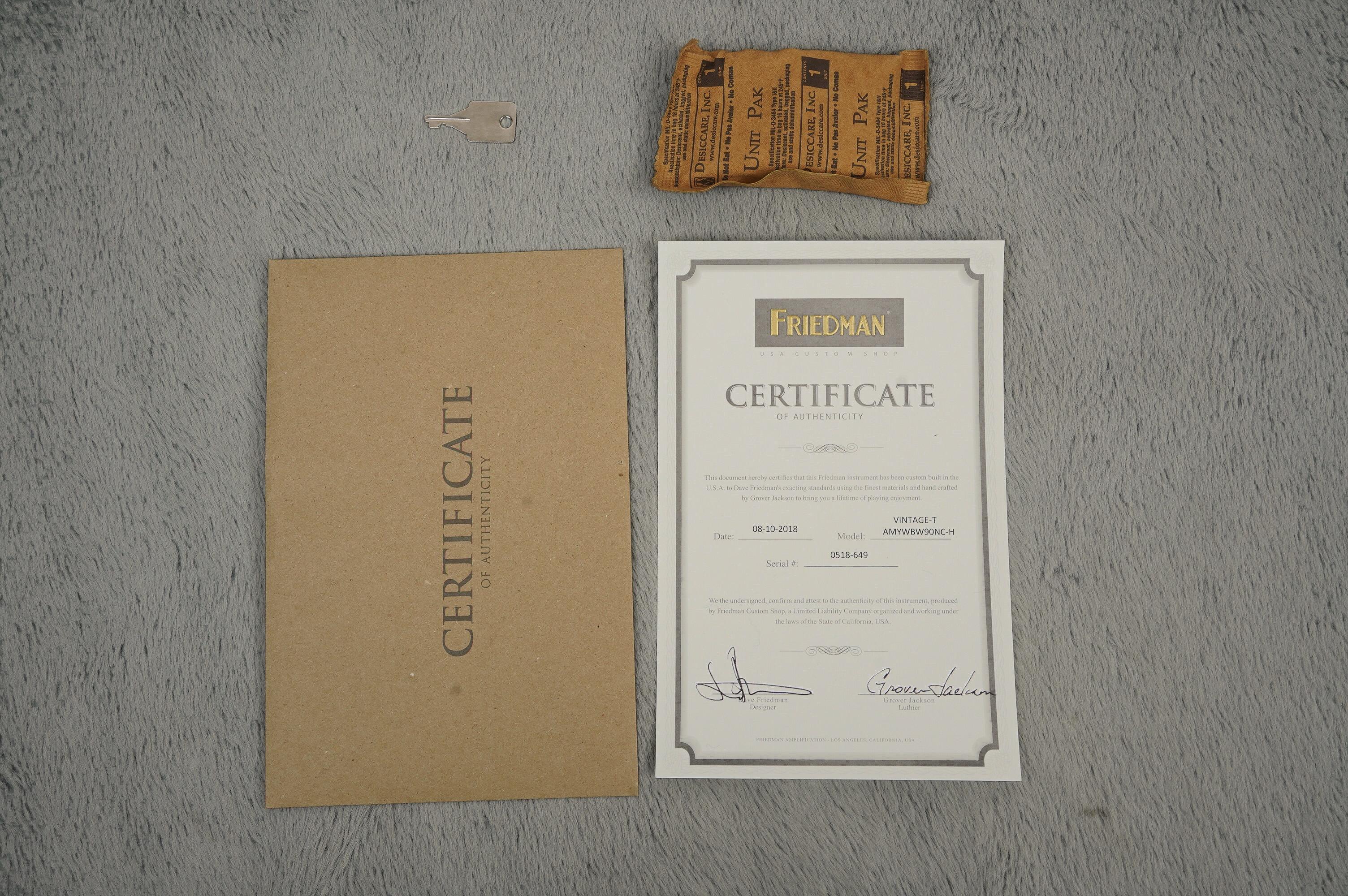 2018 Friedman CS Vintage T Telecaster