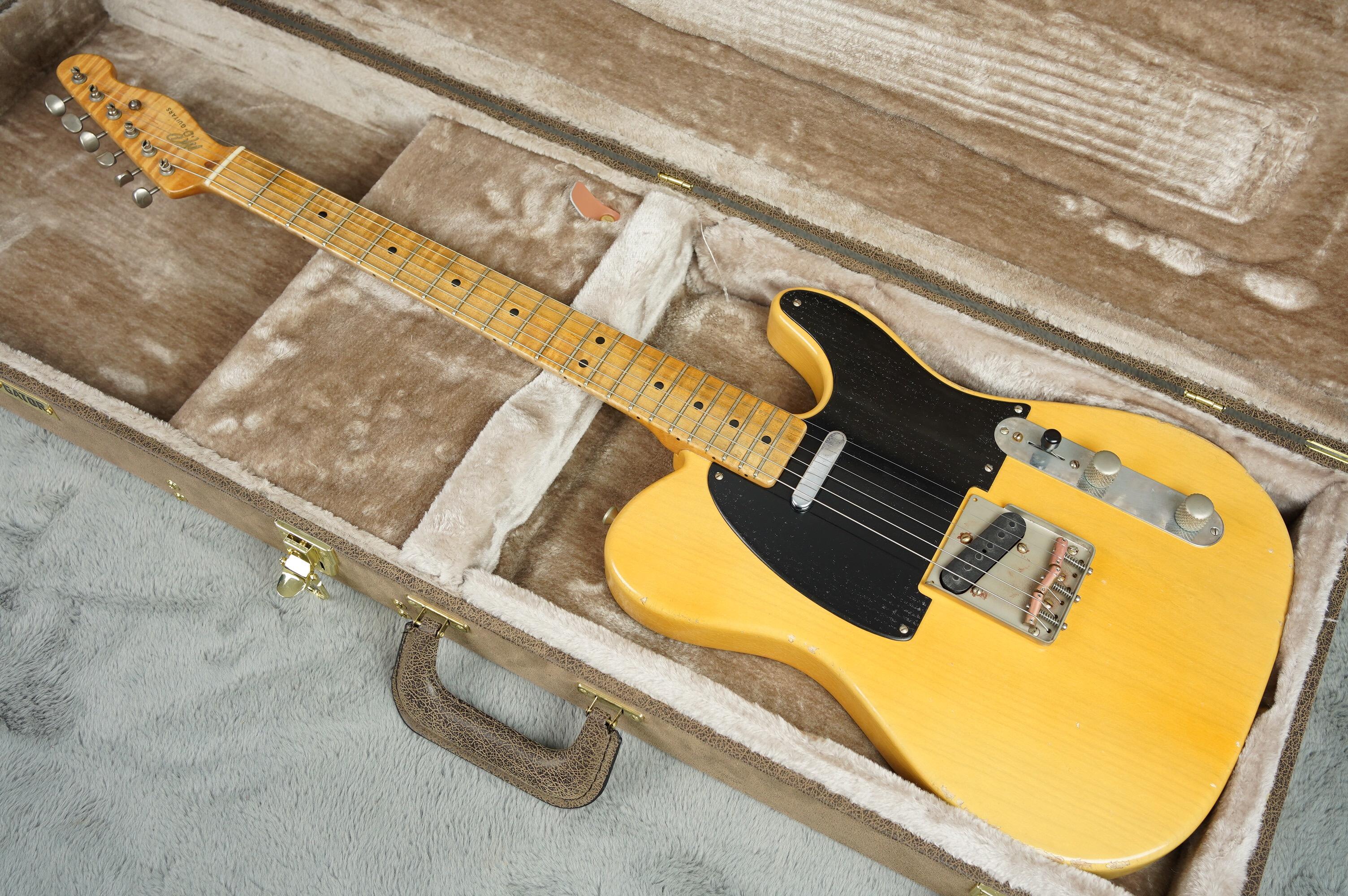 2022 MB Guitars 52-T Blackguard Butterscotch