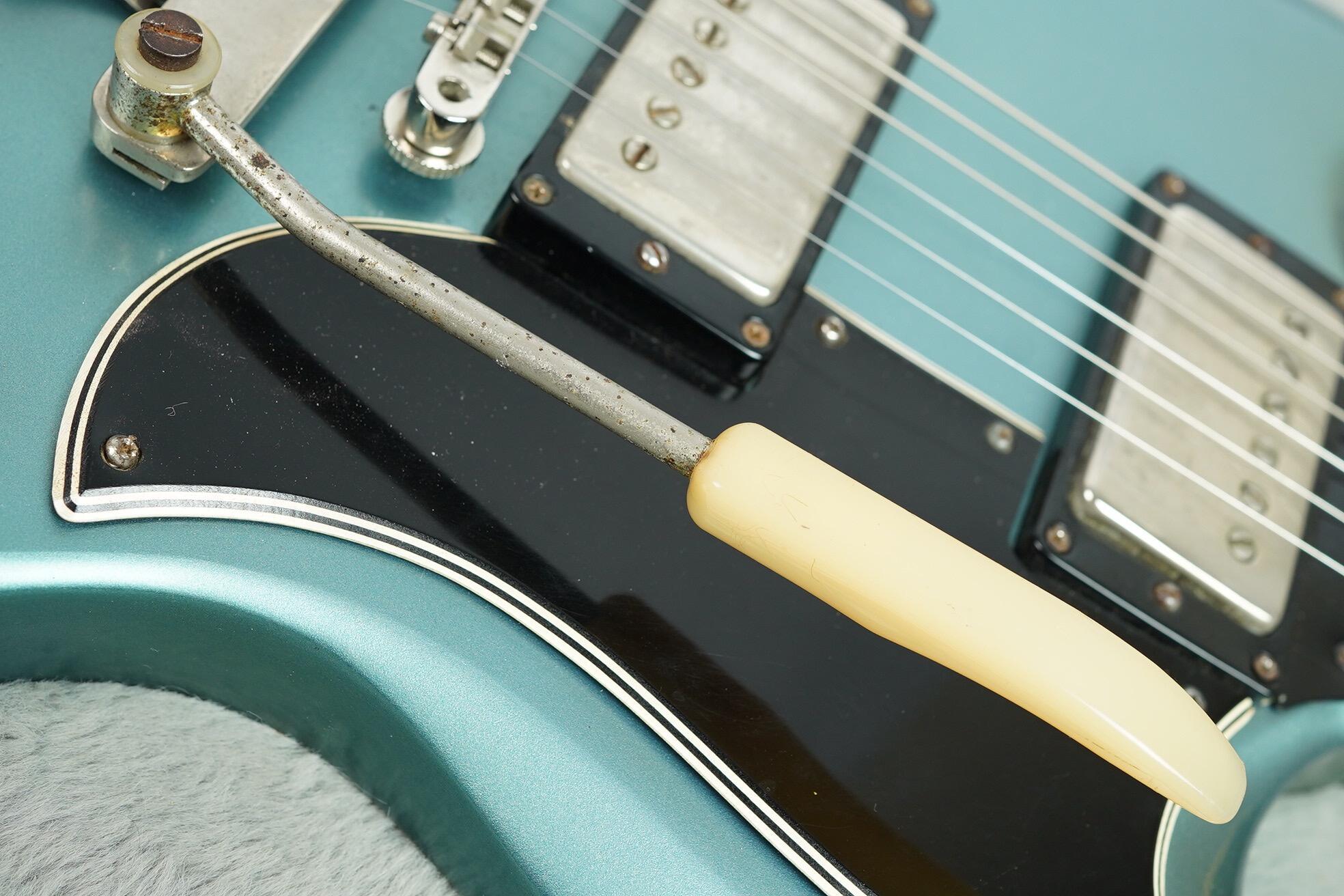 1962 Gibson SG LP Ebony Block Pelham Blue refin