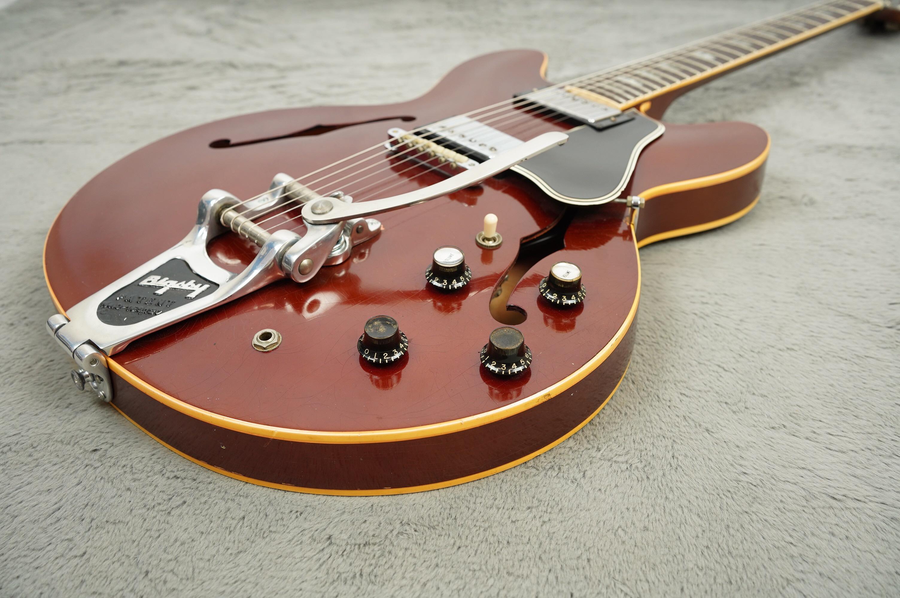 1966 Gibson ES-335 Bigsby, Sparkling Burgundy