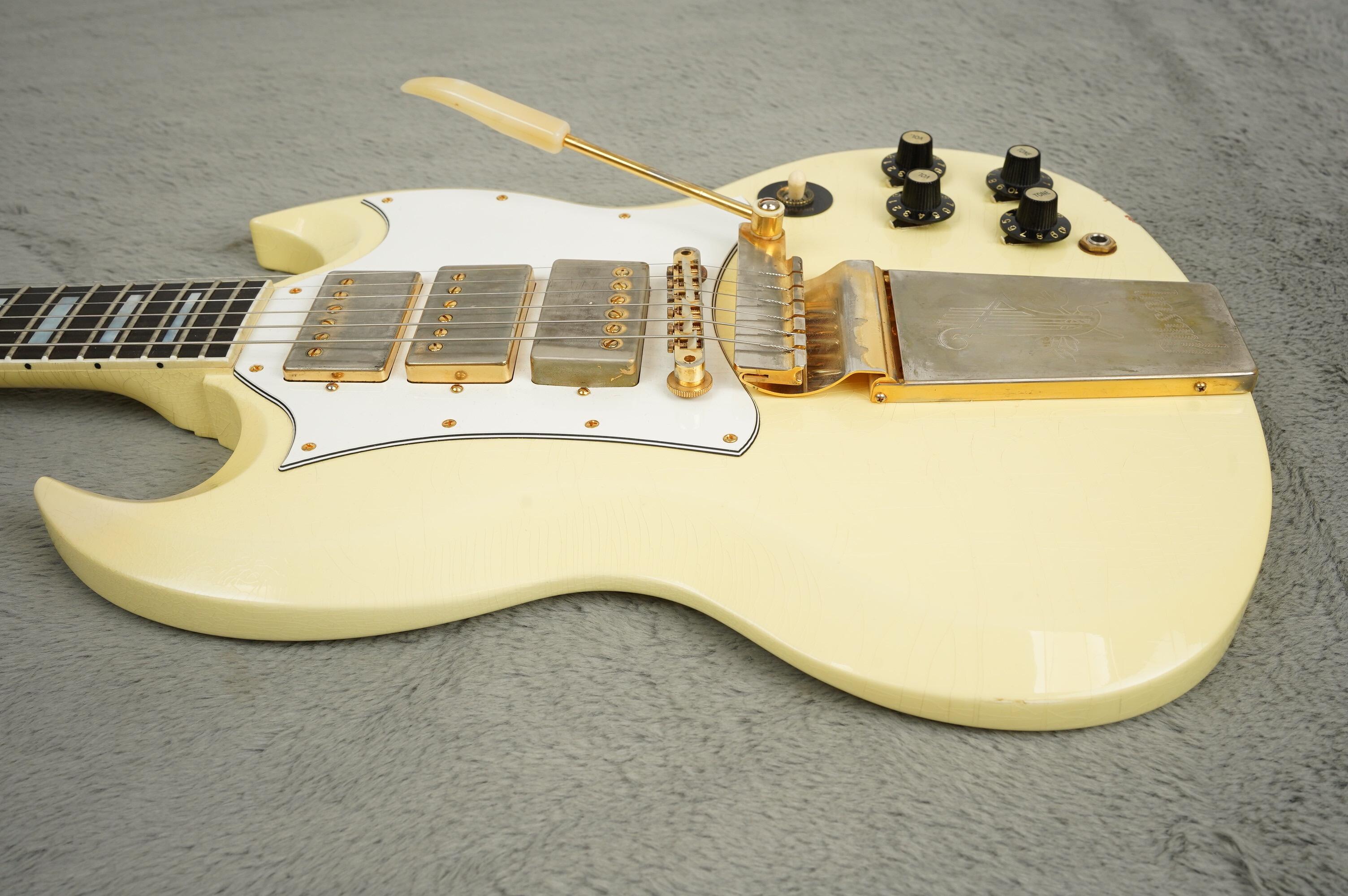 2020 Gibson Jimi Hendrix '67 SG Custom, Aged Polaris White