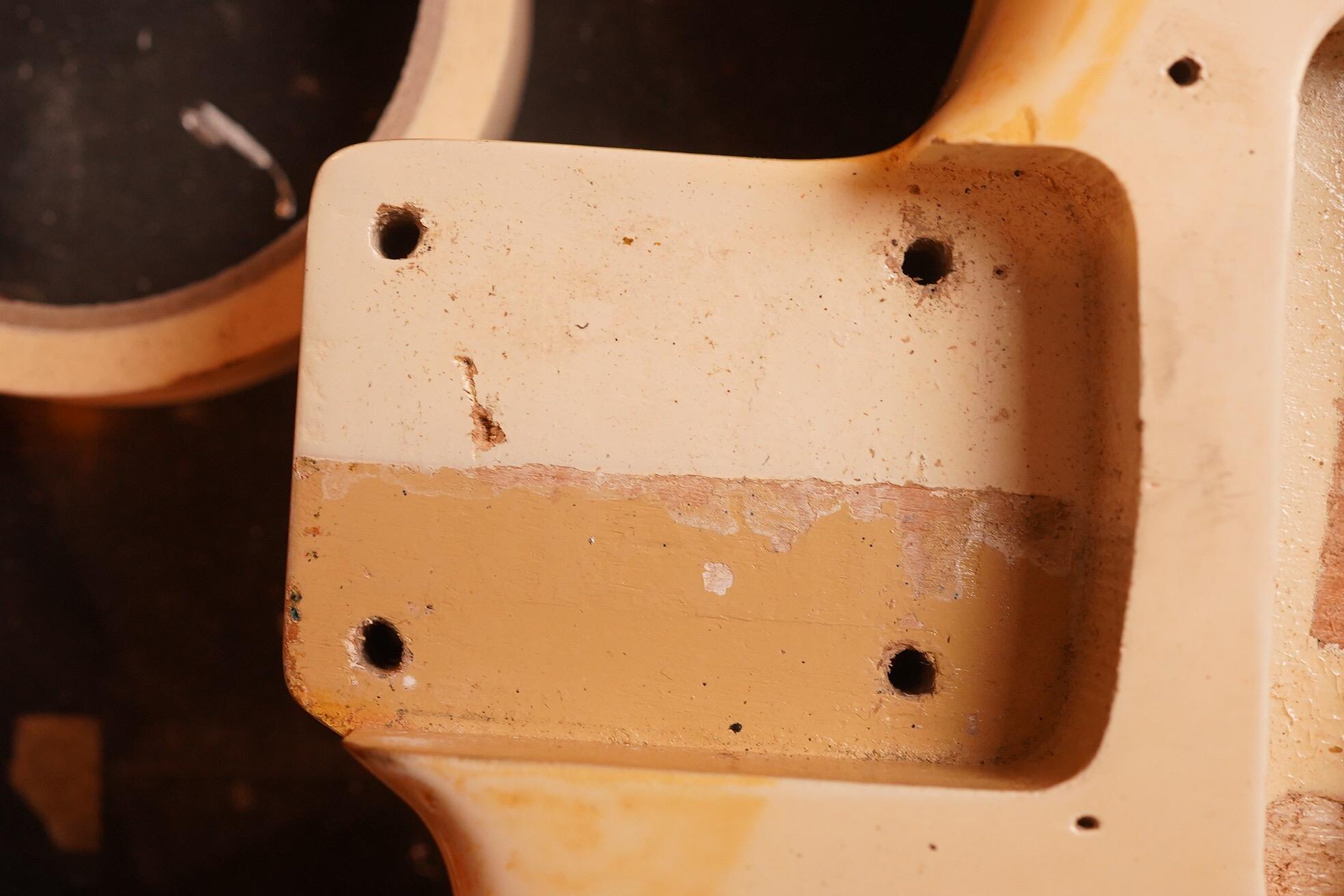 1963 Fender Stratocaster Olympic White refin flame neck