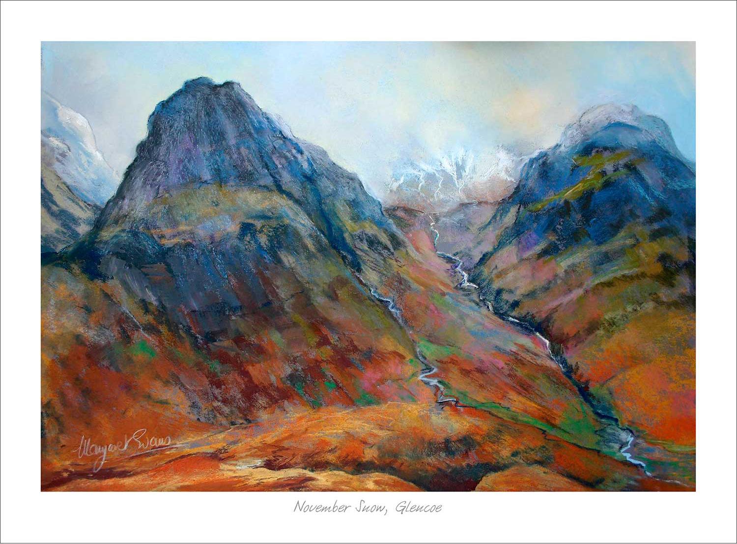 November Snow, Glencoe - Open Edition Giclée Art Print GICLME81