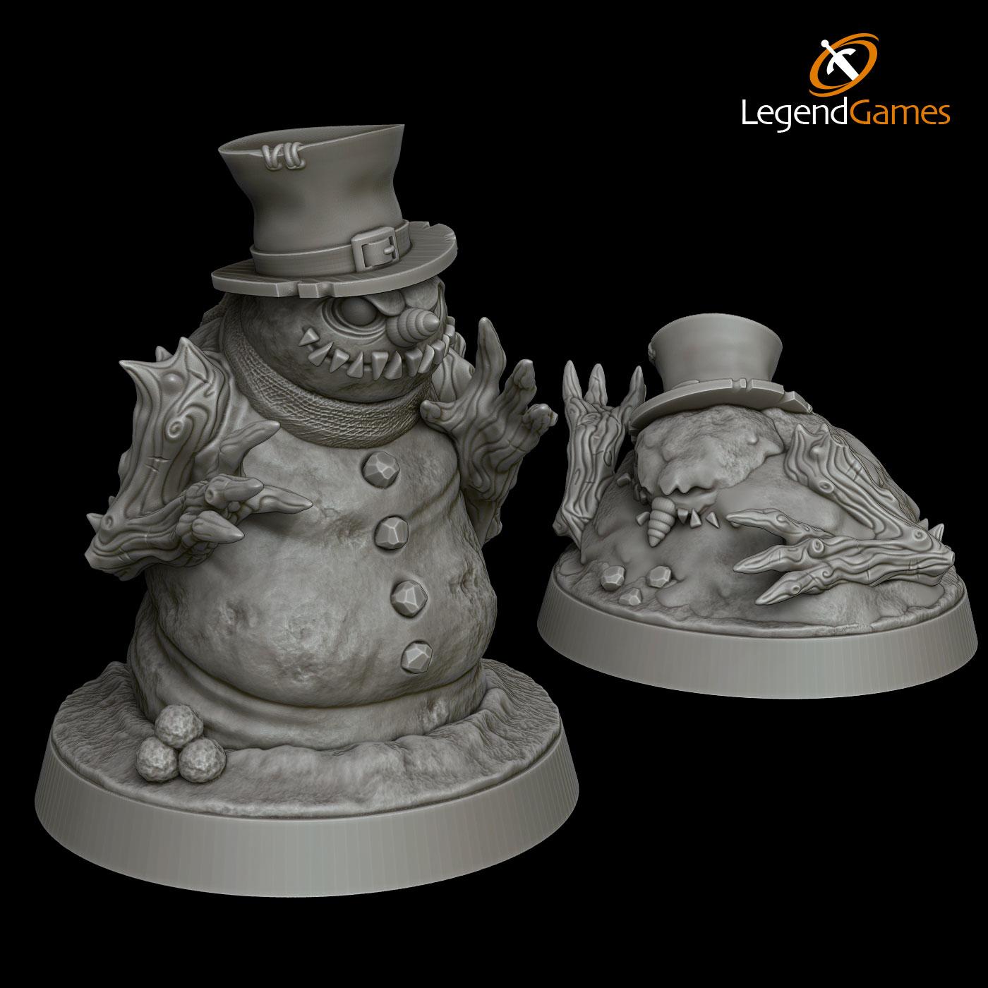 Picture of Evil Xmas Snowman - Chaos Snowman STL file - Main Image