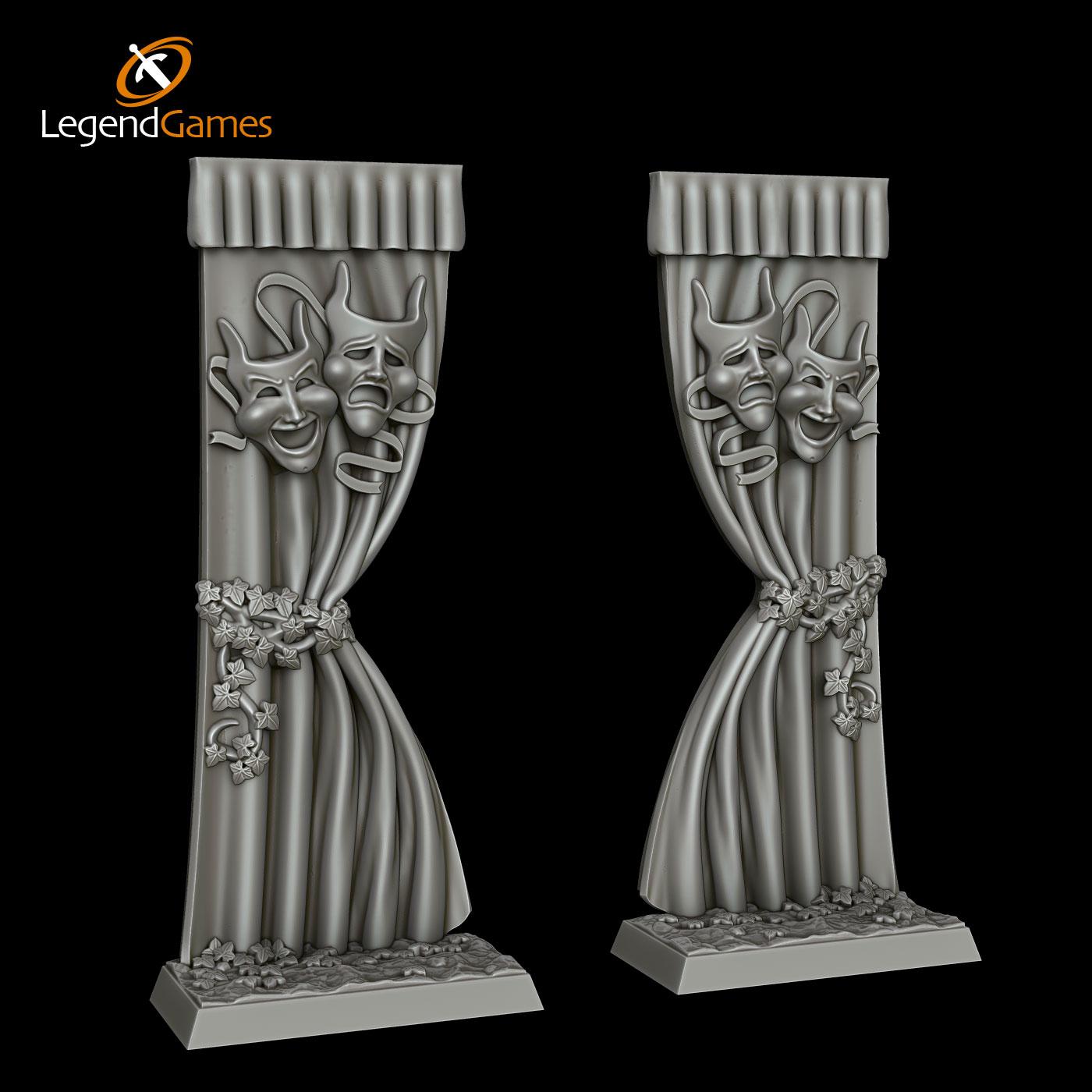 Picture of Stage Curtains STL file - Main Image