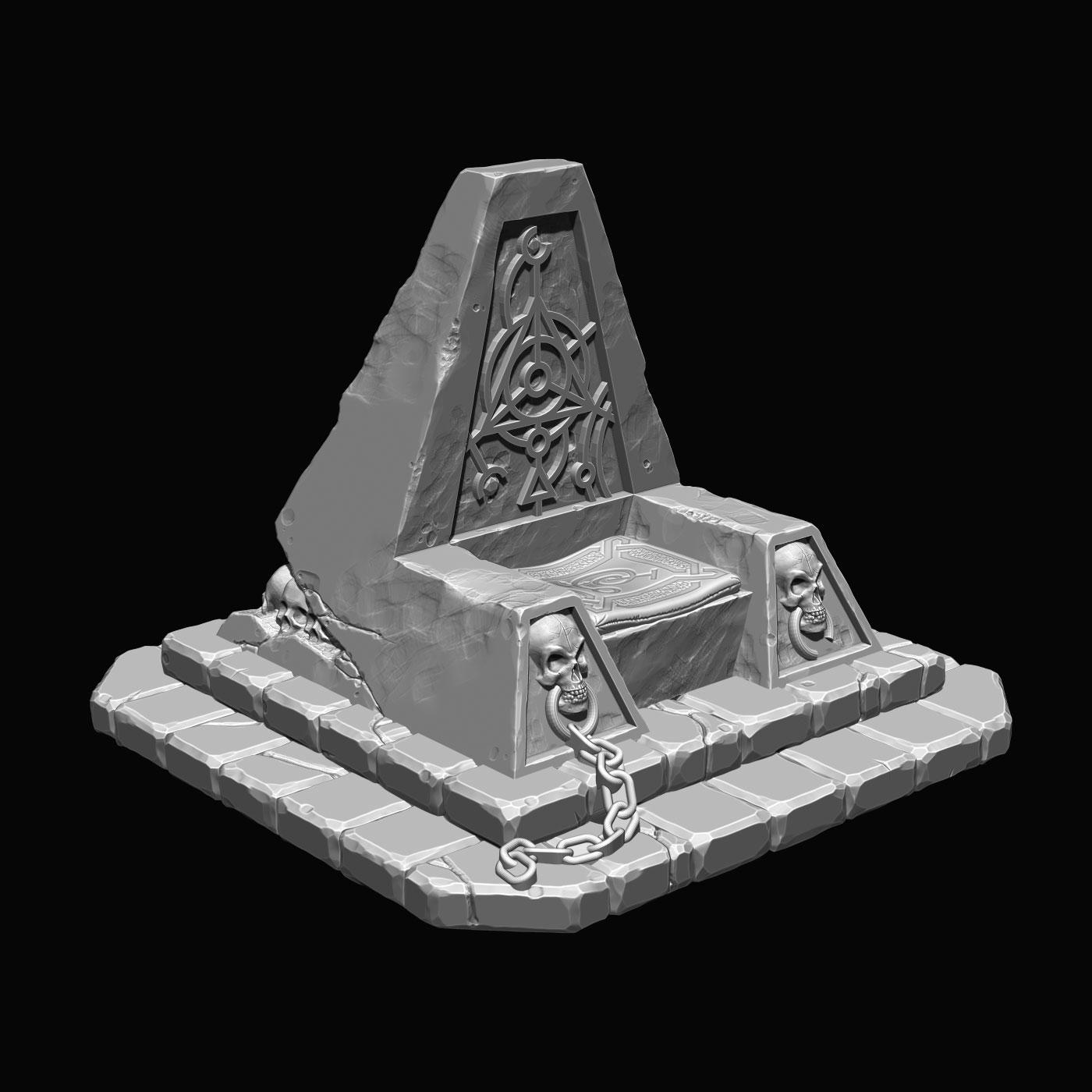 Picture of Necromancer Throne STL file - Main Image