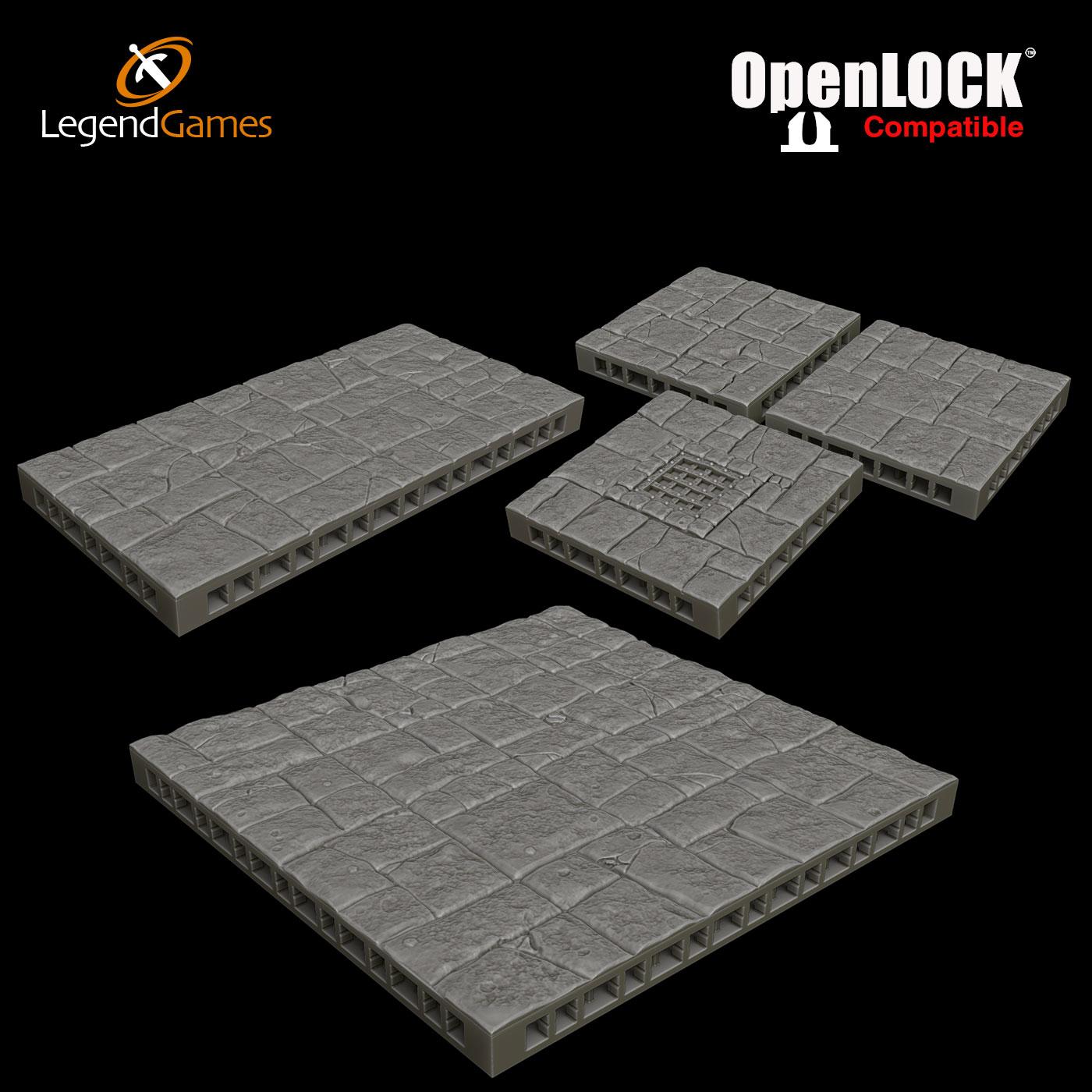Picture of OpenLOCK Compatible floor tiles STL file - Main Image