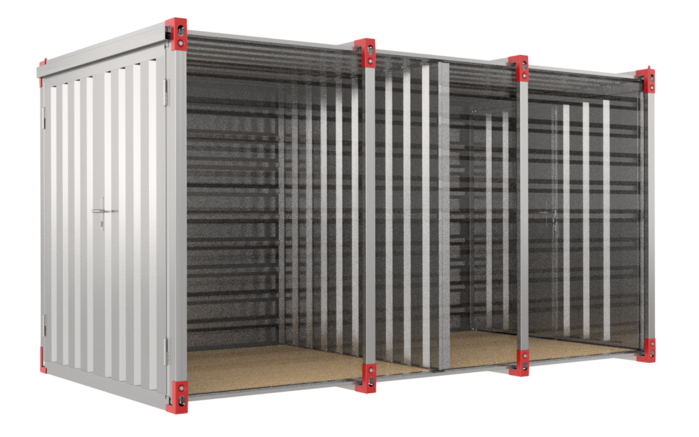Steel Partition Wall and Fitting Kit - view 1