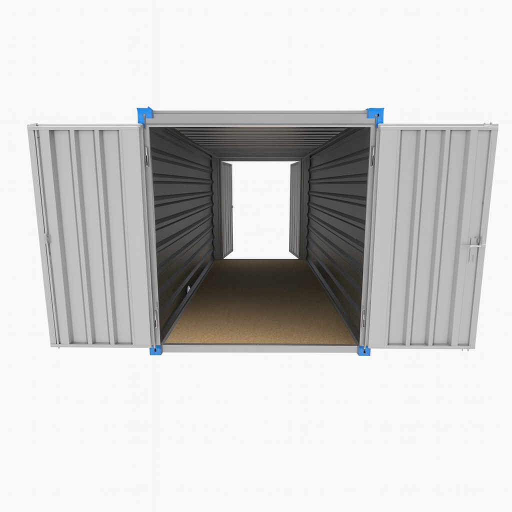 Double access container tunnel