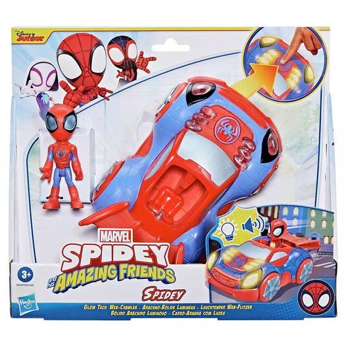Spidey And His Amazing Friends Glow Tech Lights And Sounds Spidey Web Crawler Boxed