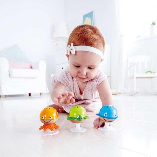 Hape Stay-Put Sea Animals Rattle Set