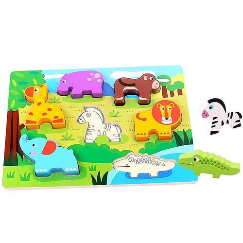 Tooky Toy Wooden Animal Puzzle