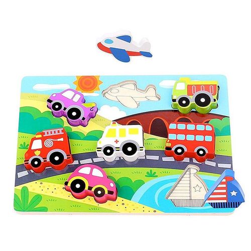 Tooky Toy Wooden Transport Puzzle