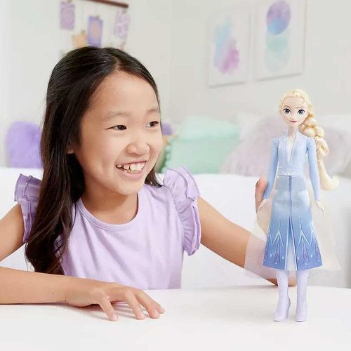Child Playing With Disney Princess Frozen 2 Elsa Doll