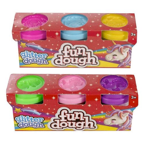 Fun Dough 3 Pack Glitter Dough