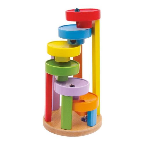 Small Foot Colourful Wooden Marble Run