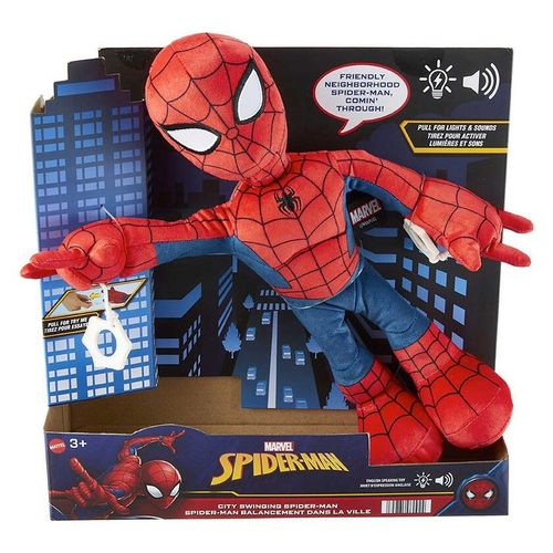 Marvel City Swinging Spider-Man Plush