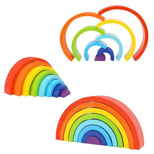 Fun ways to play with rainbow stackers
