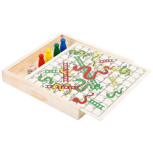 Snakes & Ladders Game To Go With Easy Storage