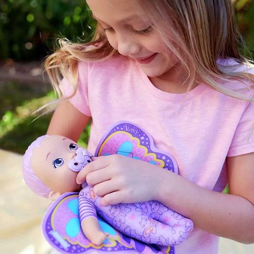 Little Girl Playing With My Garden Baby My First Baby Butterfly Doll