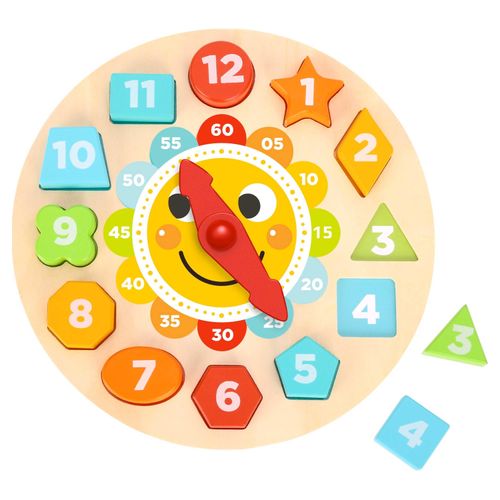 Tooky Toy Wooden Clock Puzzle