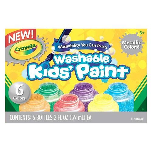 Crayola 6 Washable Metallic Paints