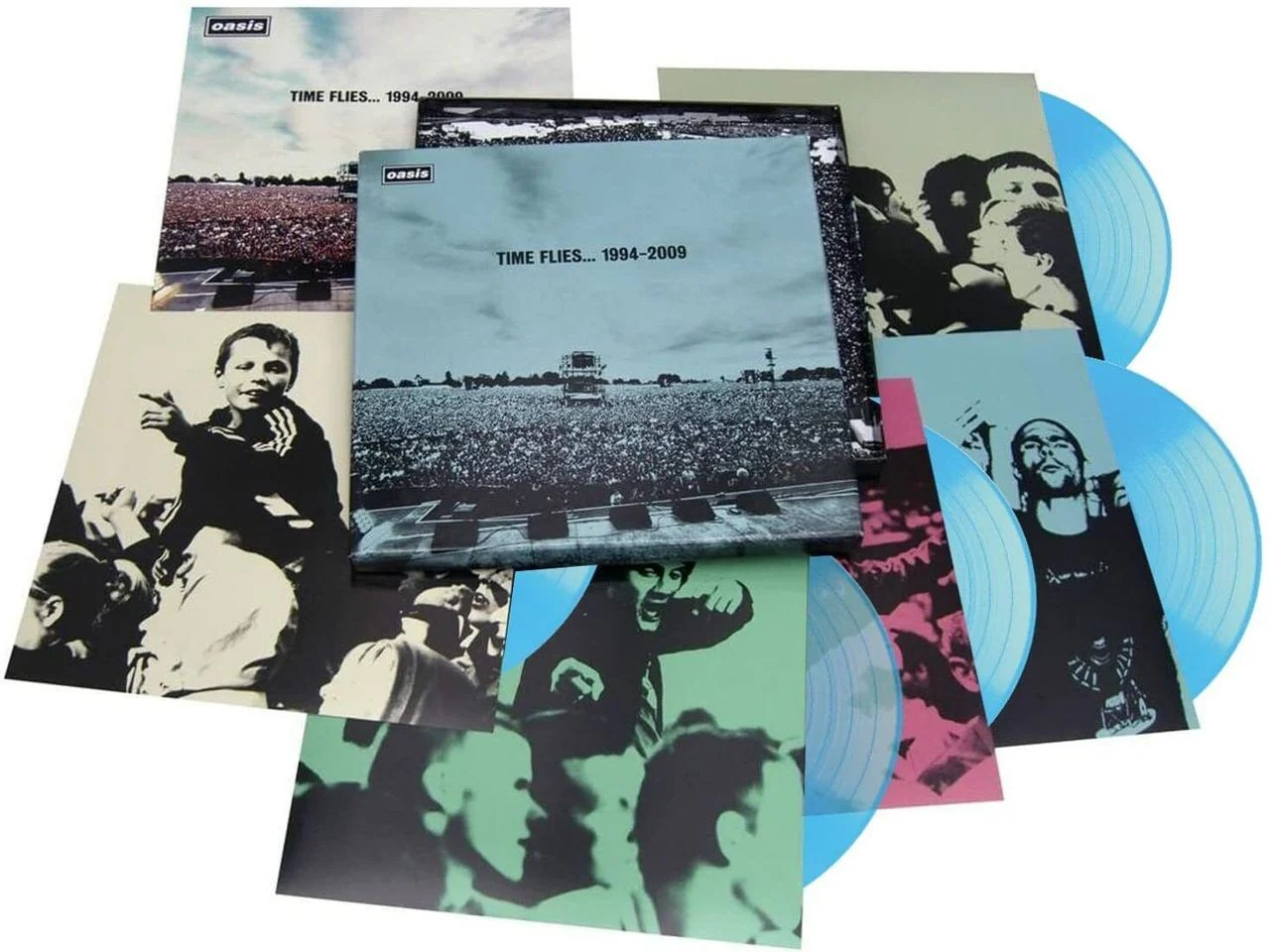 OASIS - Time Flies Japanese Vinyl Record Box Set - Signed
