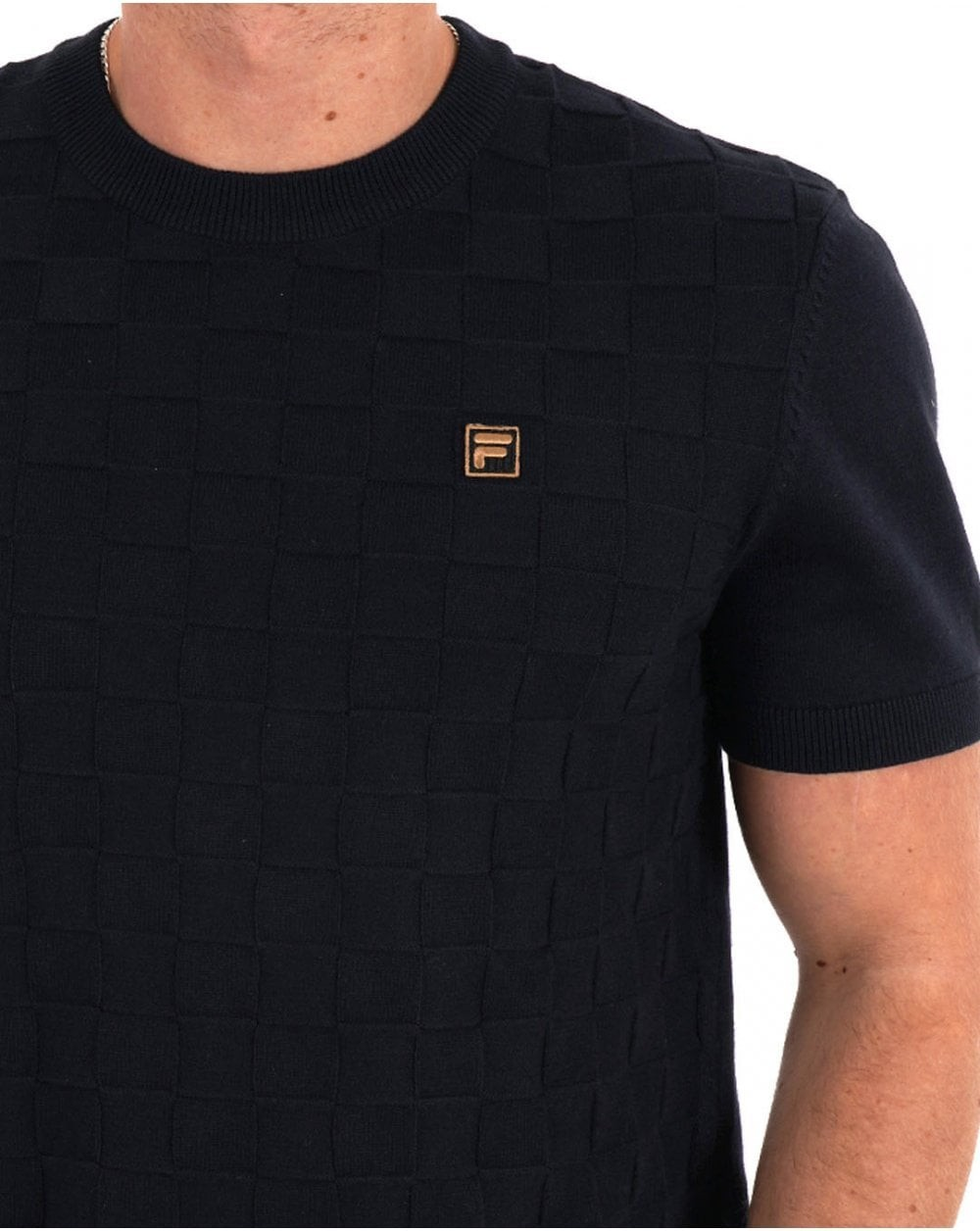FILA GOLD - Campbell Square Knit Tee Black