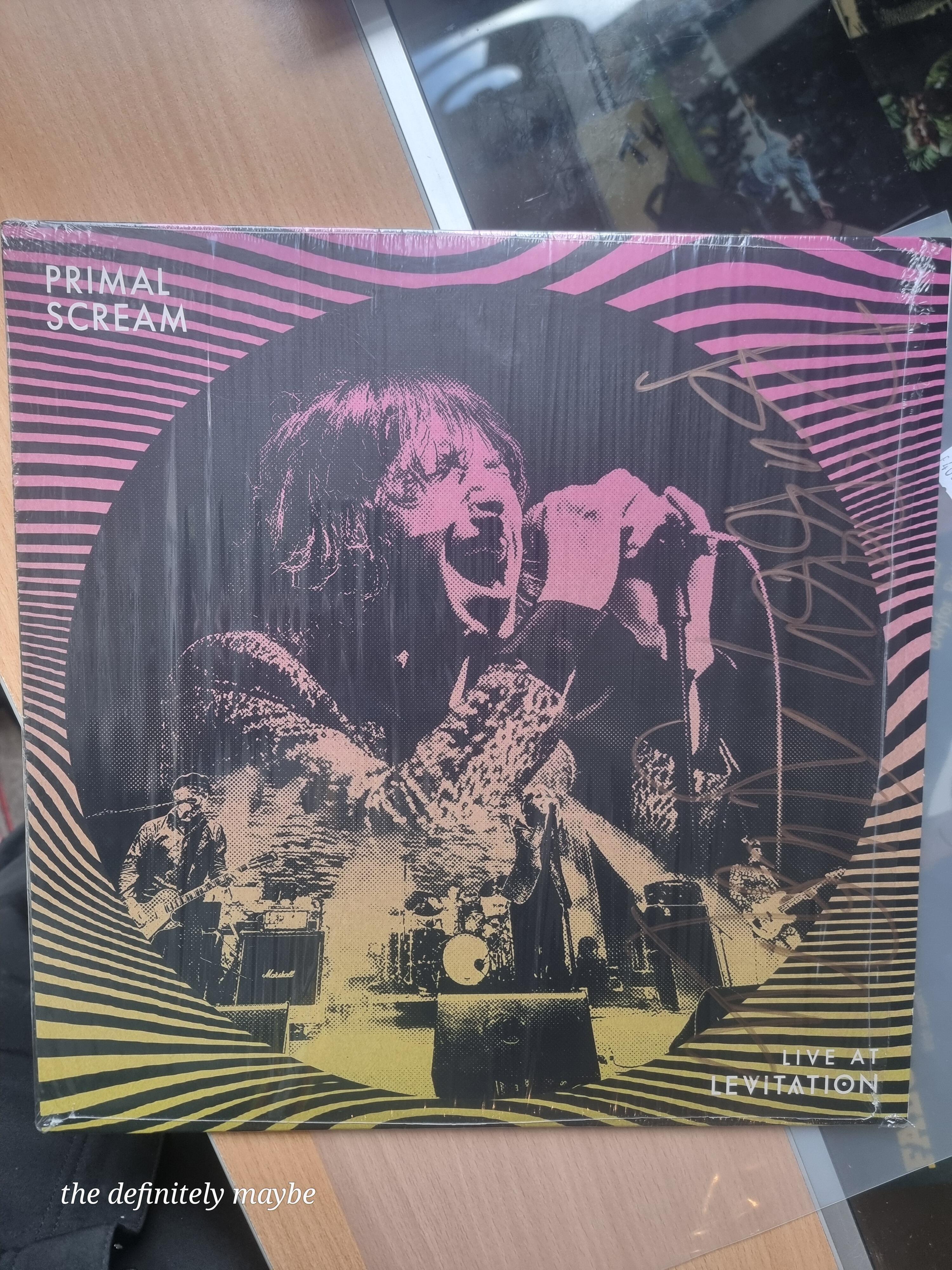 PRIMAL SCREAM - Live at Levitation - Signed Coloured Vinyl