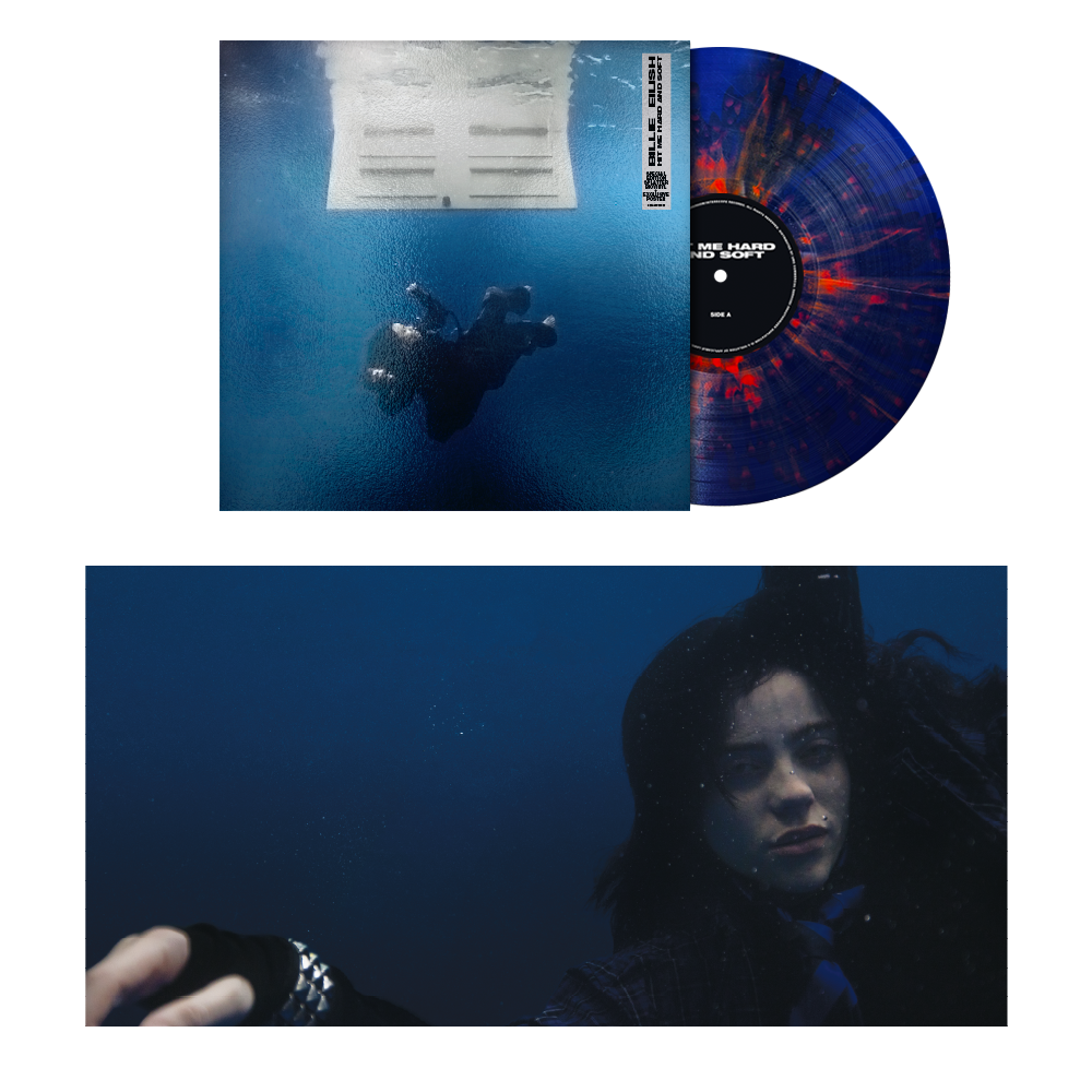 BILLIE EILISH - Hit Me Hard And Soft - 1st Anniversary Edition - Blue and Orange Splatter Vinyl