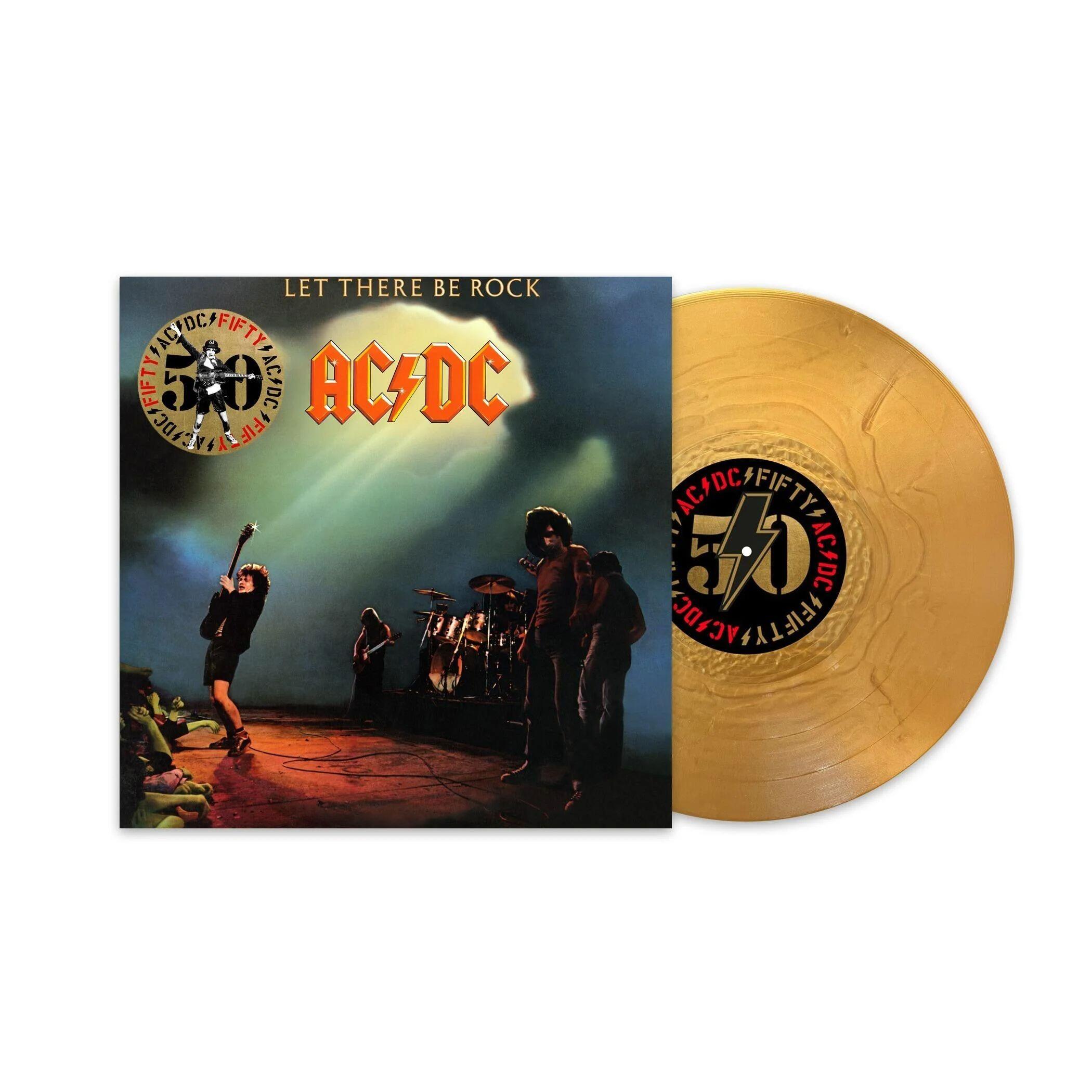 AC/DC - Let there Be Rock - Gold 50th Anniversary Vinyl
